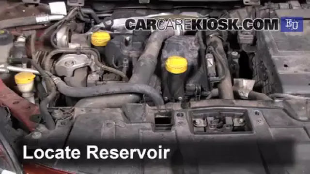 2009 Renault Megane Privilege dCi 1.5L 4 Cyl. Turbo Diesel Líquido limpiaparabrisas Agregar líquido